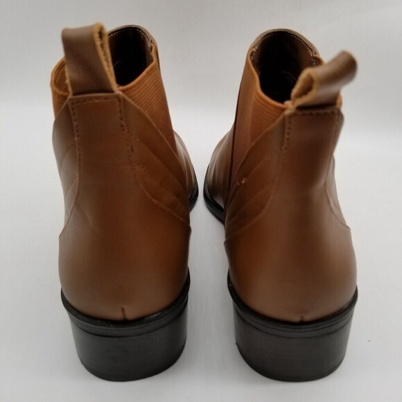 Bella Vita Women Brown Leather Raddix Ankle Bootie 7 WW - Picture 5 of 9